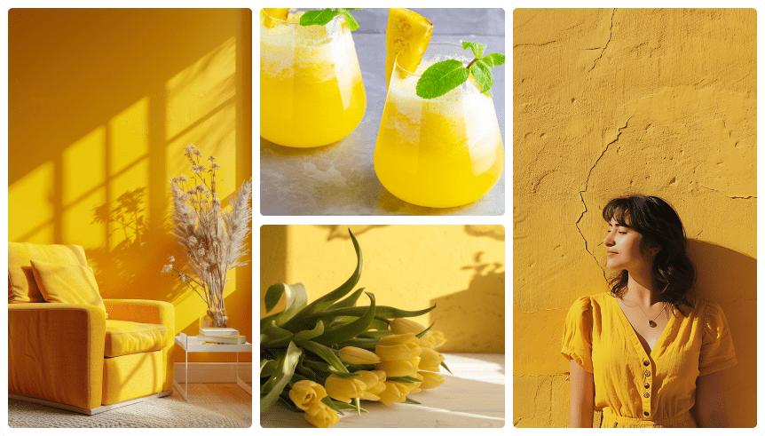 Sunny Yellow: Radiating Optimism and Warmth